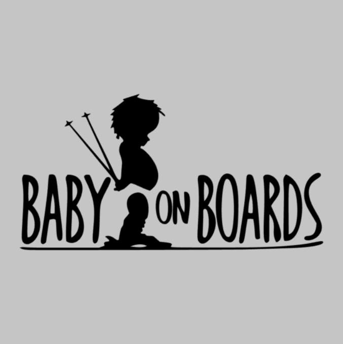 Pegatina bebé a bordo surf